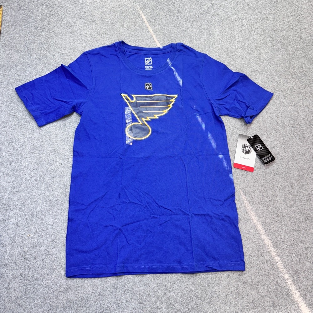 NHL Men's T-Shirt St. Louis Blues Royal Blue Cotton Size XL Regular Fit crewneck